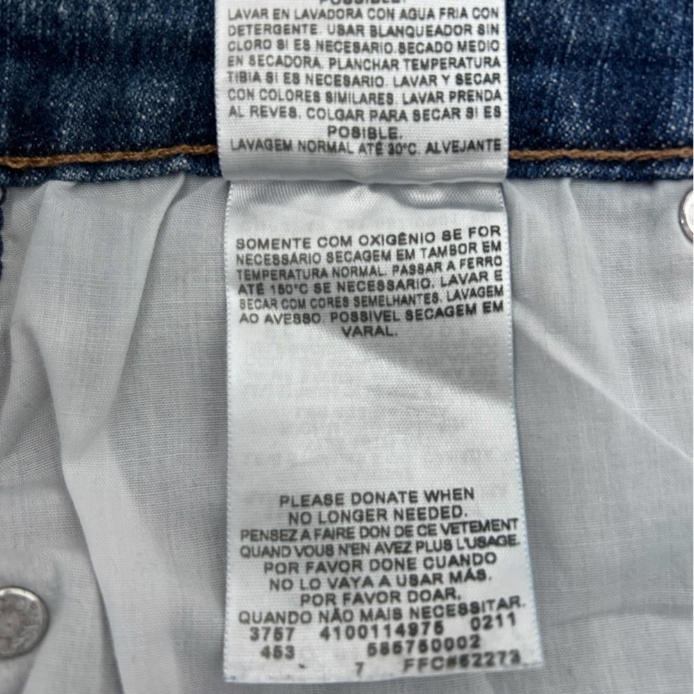 Levis The Original Jean Mid Rise Skinny Medium Wash 5 Pocket Size 16 Women’s - Picture 8 of 9